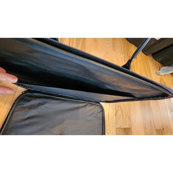 Vintage Floral Tapestry Briefcase With Faux Leather Accents & Dual Handles - Picture 14 of 16